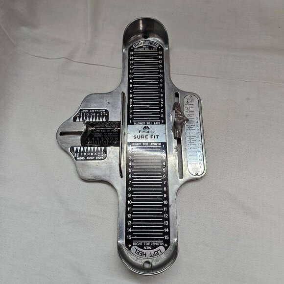 Sure Fit Premier Professional Men's Foot Measuring Shoe Fitting Device - USA - Picture 2 of 6